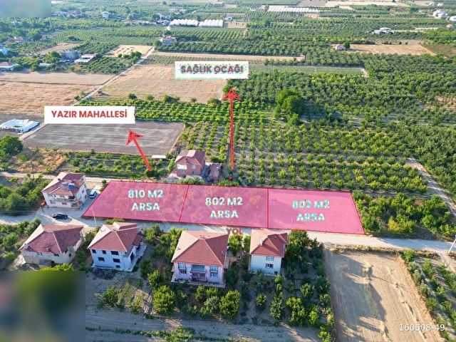 ARIN EMLAK TAN YAZIR MAH ADETLİ ARSALAR 810 m2 - Görsel 2