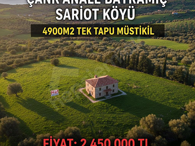 KAZDAĞLARI ÇANAKKALE BAYRAMİÇ SARIOT KÖYÜ 5 DÖNÜM