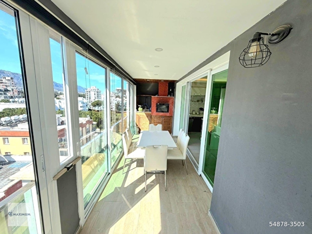 KKTC Girne Merkezde Muhteşem Manzaralı Ultra Lüks Kiralık 3+1 Eşyalı Penthouse - Görsel 5