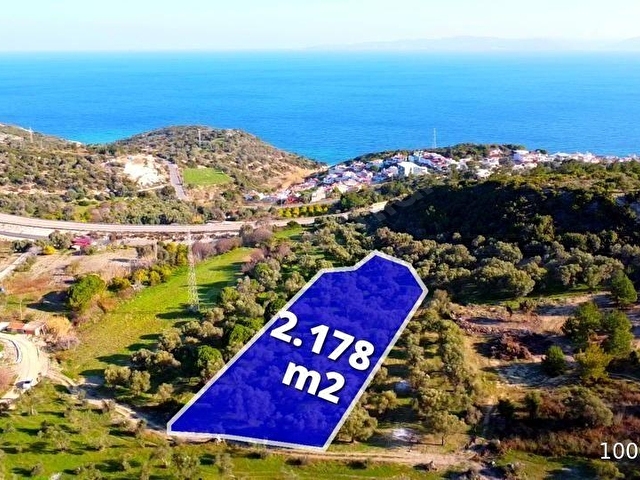 Karaburun Mordoğan Azmak Mevkiinde Deniz Manzaralı Tarla - Görsel 3