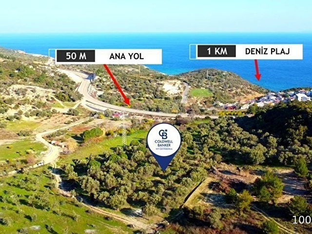 Karaburun Mordoğan Azmak Mevkiinde Deniz Manzaralı Tarla - Görsel 5