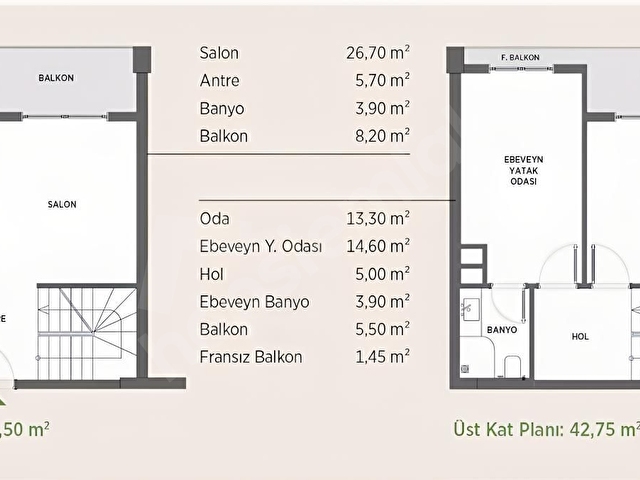 NATURA İNCEKTE 2+1 BAHÇE KATI DUBLEX DAİRE - Görsel 10