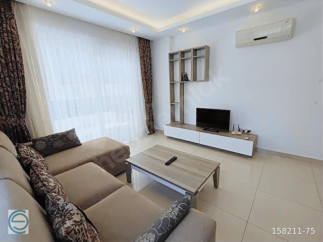 KLEOPATRA PLAJINA 200 METRE HAVUZLU GENİŞ EŞYALI 1+1 DAİRE - Görsel 8