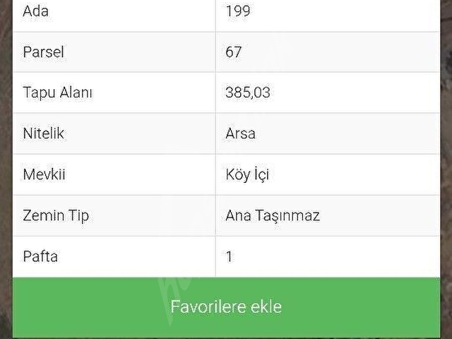 Şarköy İshaklı 385m2 Satılık Arsa - Görsel 3