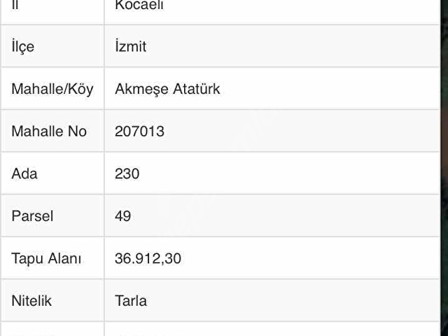 REMAX DESİGN İZMİT AKMEŞE MAHALLESİNDE 72.000 M2 SATILIK TARLA - Görsel 10