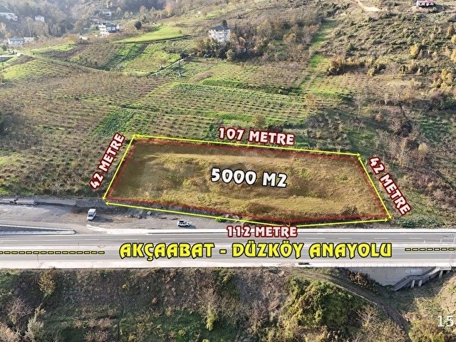 ABDİ BOSTAN GAYRİMENKULDEN AKÇAABAT ŞİNİK MAH. KİRALIK 5000 M2  ARAZİ​ - Görsel 3