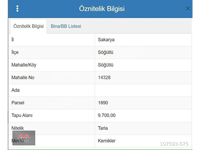 SATILIK ARAZİ SAKARYA / SÖĞÜTLÜ DE - Görsel 5