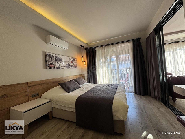 FETHİYE KORDONDA DENİZ MANZARALI LÜKS 2+1 KİRALIK EŞYALI DAİRE - Görsel 16
