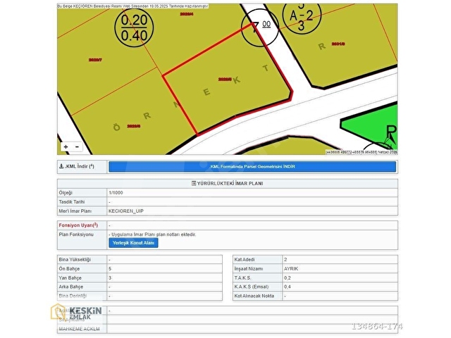 KESKİN EMLAKTAN BAĞLUM MERKEZDE 286m² İMARLI ARSA - Görsel 4