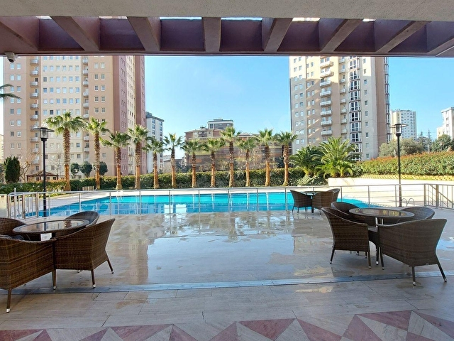 Kozyatağı Baytur Konutları 1+1 Eşyalı Havuz Site Manzaralı - Görsel 21