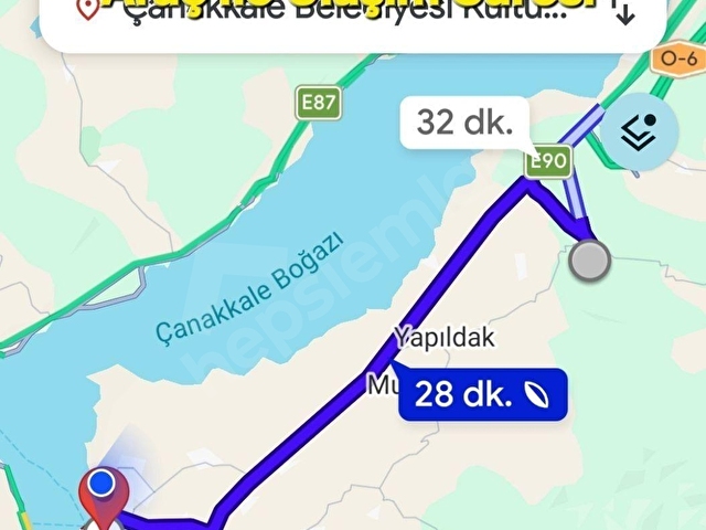 Çanakkale Lapseki Umurbey Satılık Deniz (Boğaz) Manzaralı Tarla. - Görsel 15