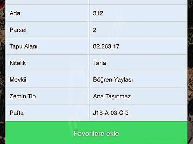 Burhaniye Karadere Satılık