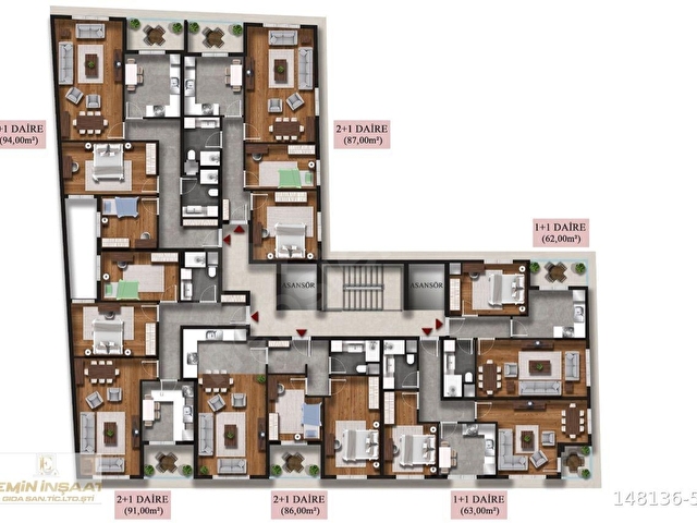 ERMUS (EMİN İNŞAAT SATILIK 2+1) DAİRE - Görsel 6