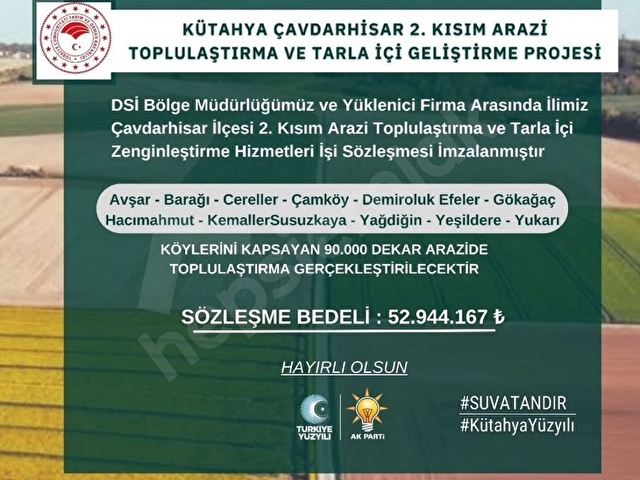 Toplulaştırma bölgesinde uygun fiyata satılık arazi - Görsel 17