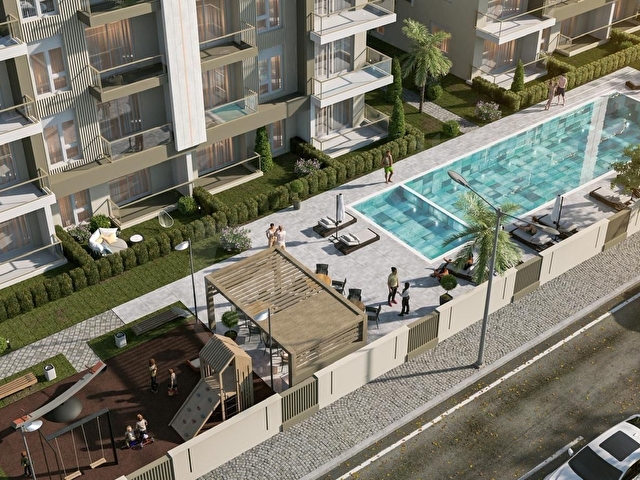 AKSU GÜZELYURTTA YATIRIM FIRSATI! sıfır projeden modern daire - Görsel 5