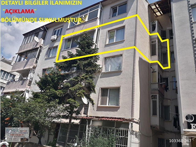 BORAdan, Yalova Fatih Caddesinde EŞYALI Deniz Manzaralı 2+1