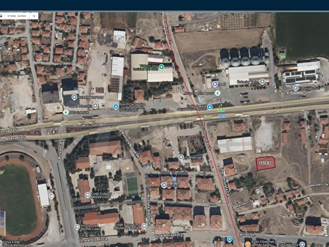 ORHANGAZİ MAHALLESİ METEOROLOJİ YANINDA SATILIK MÜTAHİTE UYGUN 1/4 ARSA HİSSEMİZ SATILIKTIR.