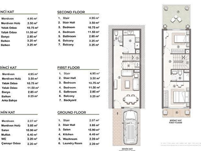 BAHÇEŞEHİR AFRA PARK SATILIK SIFIR 4+1 VİLLA 12/24/36 AY VADE - Görsel 17