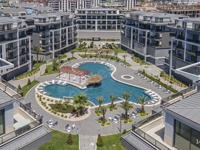 ALANYA OBADA LÜKS SİTE İÇERİSİNDE 2+1 SIFIR SATILIK DAİRE - Görsel 2