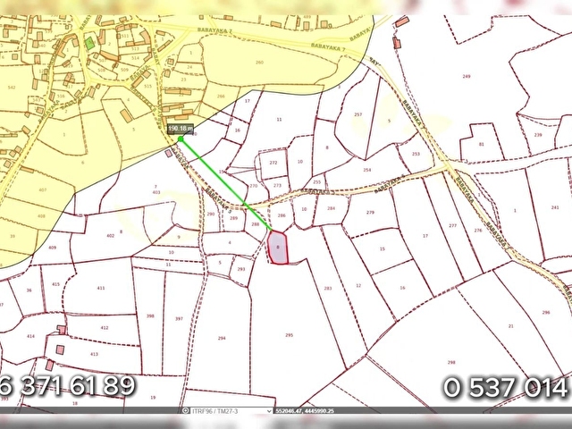 1.218 köy imarı dibinde yerleşim için uygunu tarla - Görsel 4
