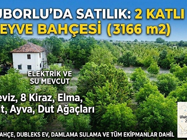 Uluborlu da müstakil ev ve bahçesi