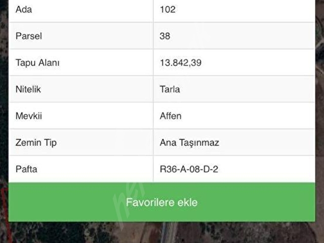 YAYLADAĞI YOLUNA SIFIR SATILIK 13842 MKLİK SATILIK ARAZİ