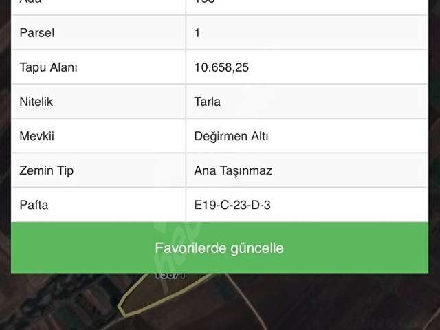 Sulama kanalına cephe hisseli tarla