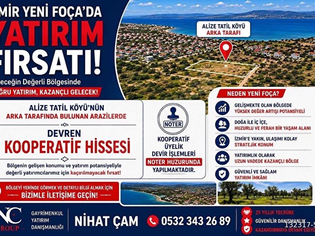 İZMİR YENİ FOÇADA YATIRIM FIRSATI! - Görsel 2