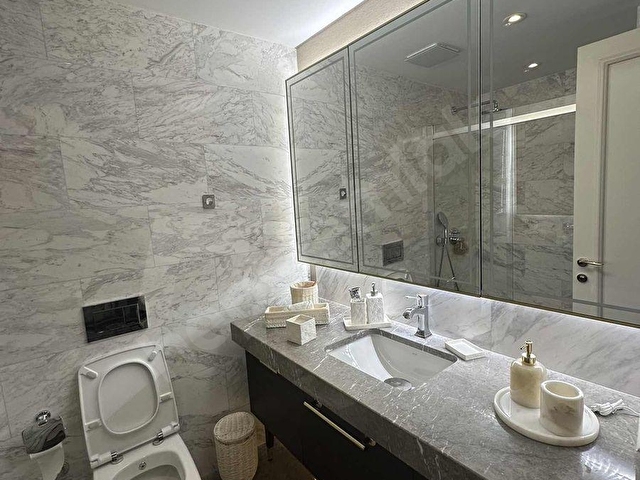 BÜYÜKYALIda KISMİ DENİZ MANZARALI BALKONLU 3+1 KİRALIK DAİRE - Görsel 17