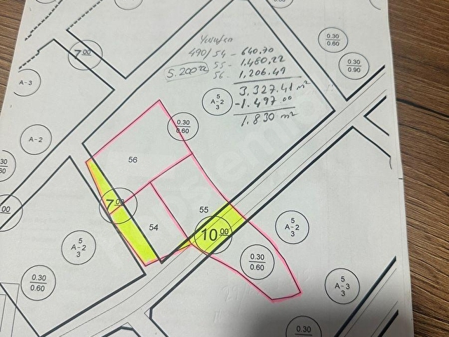 BİLGİN EMLAKTAN GÖLHİSAR YUSUFÇADA 3 ADET  3.327 M2 SATILIK İMARLI ARSA