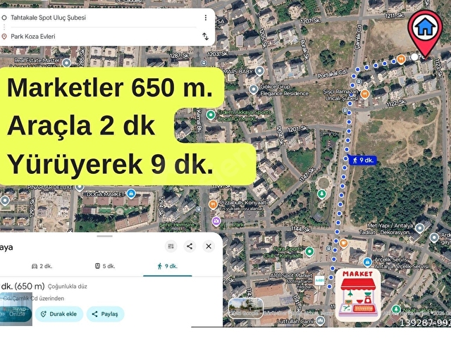 ANTALYA KONYAALTI UNCALI-KİRALIK EŞYALI 2+1-HAVUZLU LÜX SİTE - Görsel 9