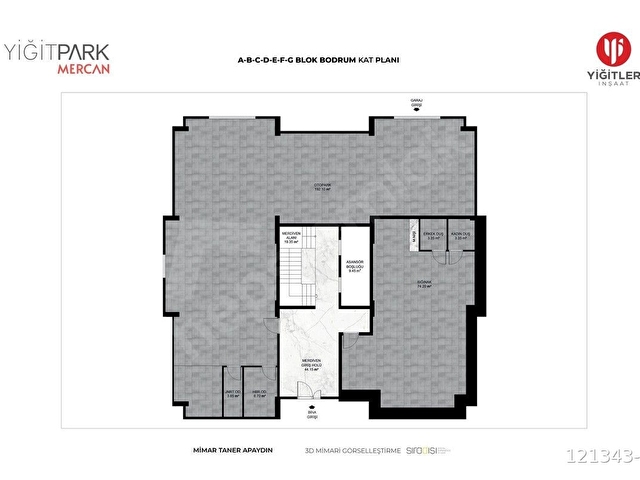 YİĞİTPARK MERCAN SATILIK LÜKS 2+1 DAİRE - Görsel 16
