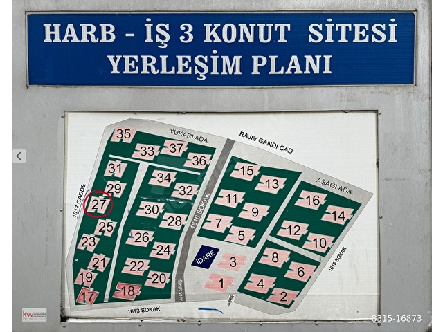 BATIKENT HARBİŞ 3 SİTESİ TESİSATLAR DAHİL YAPILI BAKIMLI AYDINLIK MASRAFSIZ BOŞ ÜST KAT DAİRE - Görsel 4