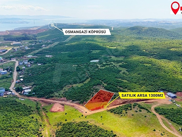 KOCAELİ KÖRFEZDE DENİZ MANZARALI İMARLI SATILIK 1300 m² ARSA - Görsel 29