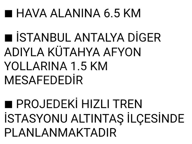 Altıntaş Erenköy 4000m Osb,Tren,Havalimanı Güzergahı Müstakil - Görsel 2