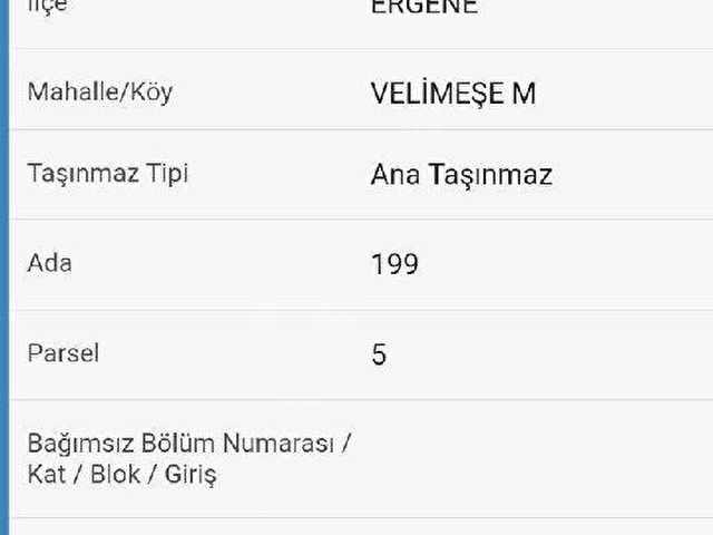 TEKİRDAĞ ERGENE VELİMEŞEDE KÖŞEBAŞI KONUT İMARLI ARSA - Görsel 3