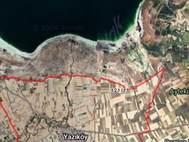 BURDUR MERKEZ YAZIKÖYDE GÖL MANZARALI ELEKTRİK SU RESMİ YOL MEVCUT 5128 METREKARE SATILIK - Görsel 3