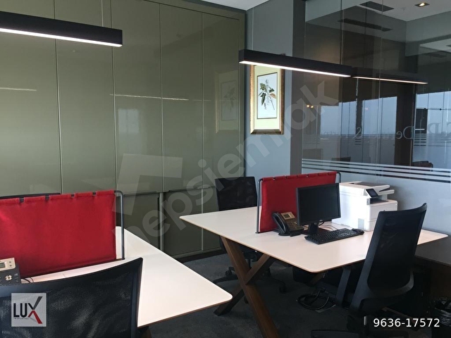 Nurol Tower Satış Kiralama Ofisinden Mobilyalı 1+1 Dekorasyonlu Ofis / LUX - Görsel 15
