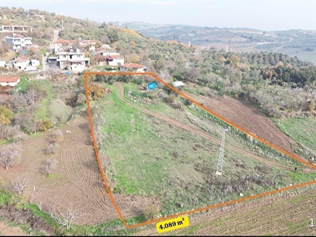 GÖRENTAŞTA YOLA SIFIR 4 DÖNÜM KARGİR EV VE TARLA - Görsel 2