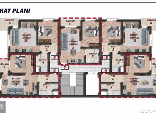 BALIKESİR ALTIEYLÜL GOP MAH. SATILIK YATIRIMA UYGUN 1+1 DAİRE - Görsel 4