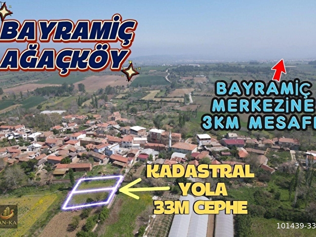 BAYRAMİÇ AĞAÇKÖY DE %40 İKİ KAT İMARLI SATILIK ARSA - Görsel 4
