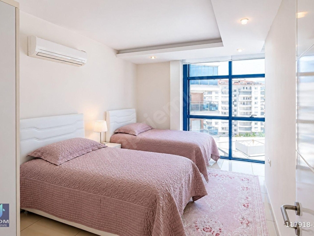 CİKCİLLİDE PANORAMİK DENİZ MANZARALI LÜKS SİTEDE FULL EŞYALI 2+1 DAİRE - Görsel 21