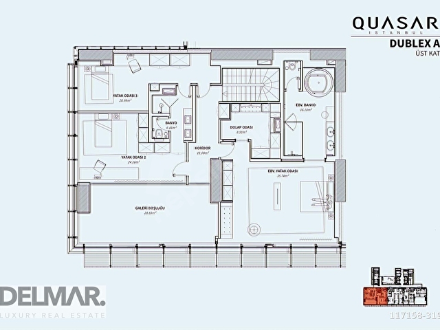 QUASAR FAİRMONT İSTANBUL, SATILIK PENTHOUSE - Görsel 27