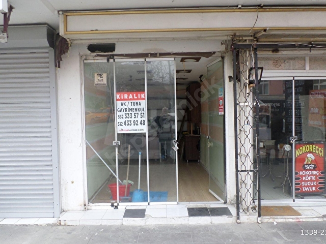 SEYRAN TAKSİ DURAĞI KARŞISI-EN İŞLEK VE HAREKETLİ NOKTADA-BAĞIMSIZ BACA-W.C-20M2. KİRALIK DÜKKAN - Görsel 2