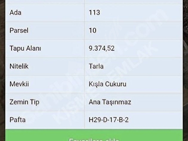KISMET EMLAKTAN KIŞLA MAHALLESİNDE TEK-TAPU YATIRIMLIK YER... - Görsel 7