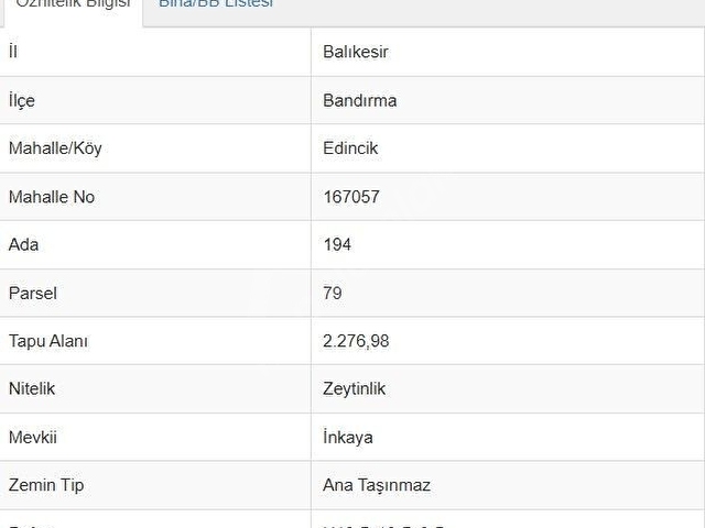 SÖNMEZ EMLAKtan edincikte satılık zeytinlik bahce