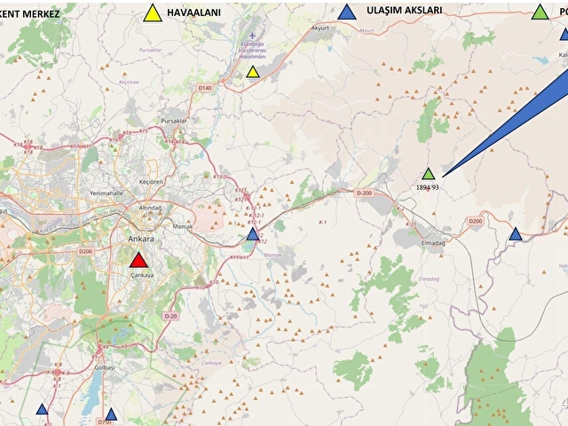 ANKARA ELMADAĞ YENİMAHALLEDE YATIRIMLIK 55.442 m² TEK TAPU ARAZİ - Görsel 4