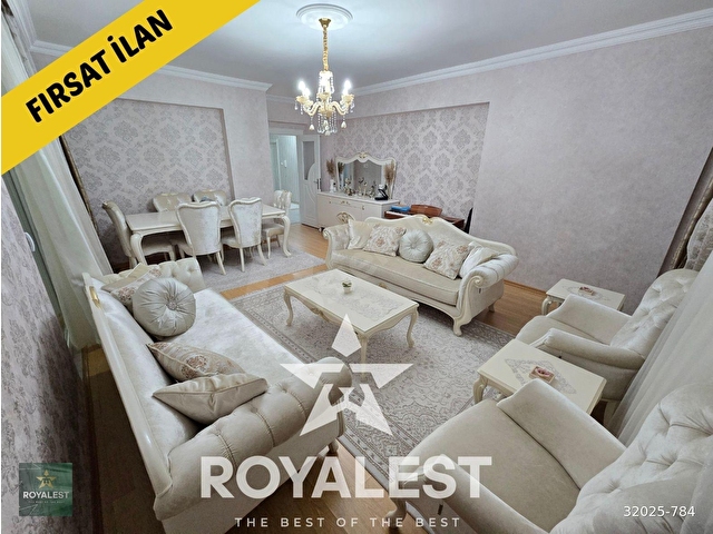 ROYALESTTEN ARAKAT SİTEİÇİ FULL BAKIMLI GENİŞ VE LÜKS 3+1