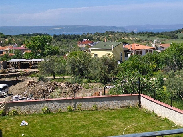 ÇANAKKALE MERKEZ ÇINARLI DENİZ MANZARALI SATILIK 5+1 VİLLA - Görsel 23