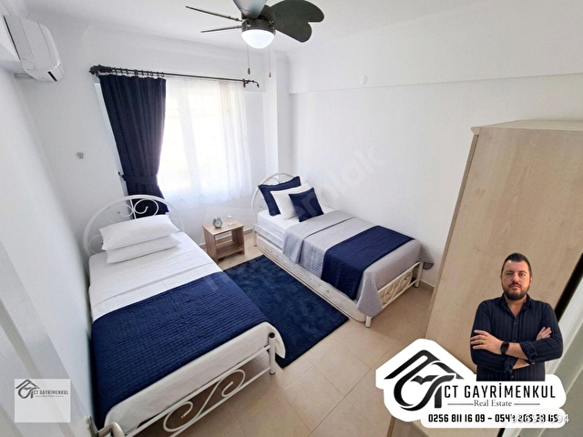 DİDİMDE SATILIK 2+1 AYRI MUTFAK EŞYALI HAVUZLU SİTEDE HAVUZ CEPHE DAİRE ! - Görsel 12